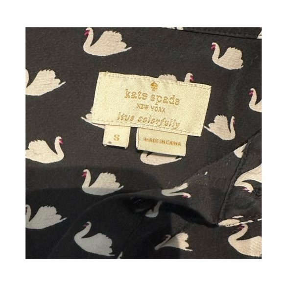 Kate Spade White Swan Blouse - Picture 7 of 7